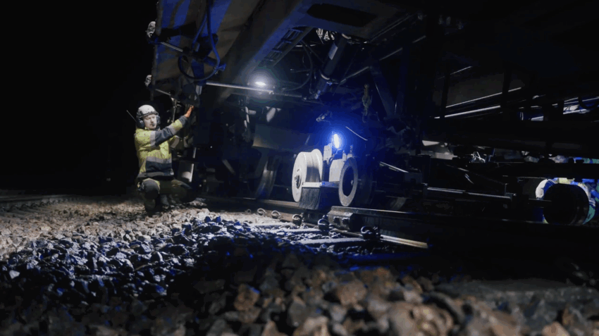 Maskinellt belastad spårlägesinmätning