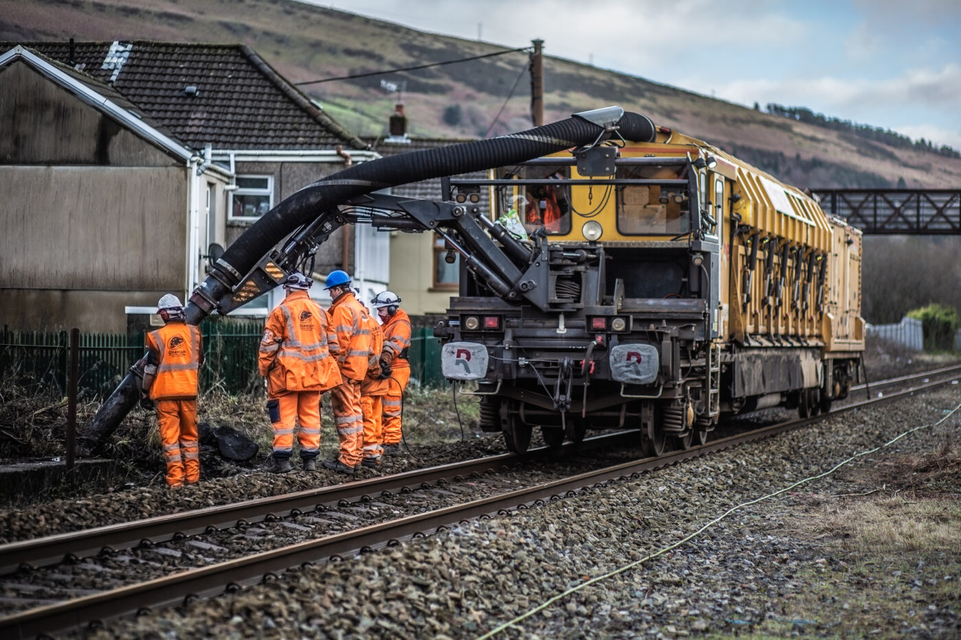 400 provgropar på Cardiff Valley järnvägslinje