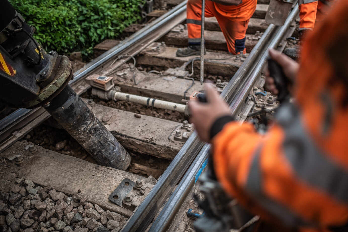 White’s Crossing, en kritisk del av infrastrukturen, fick ny ballast