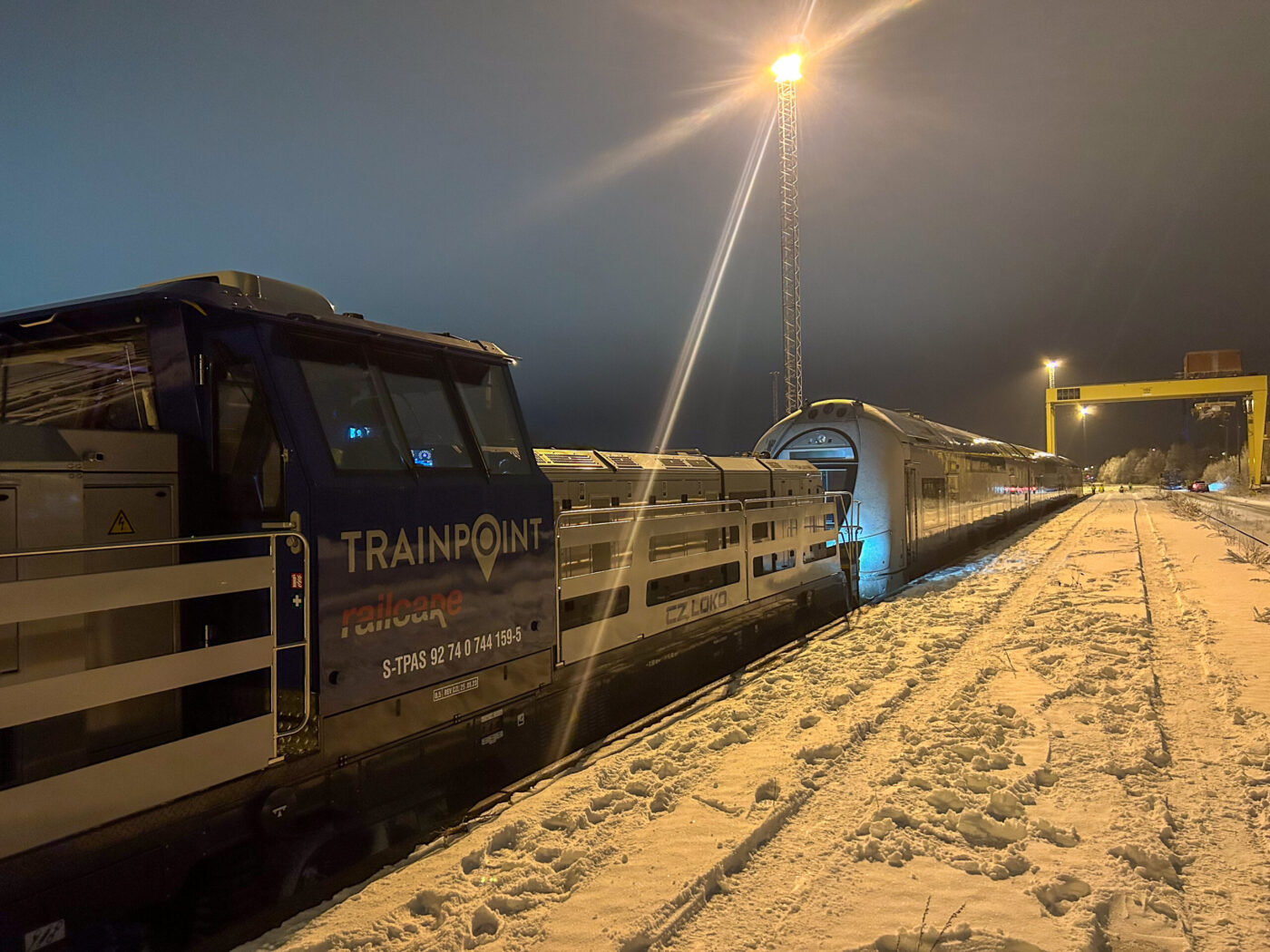 Railcare transporterar dubbeldäckare