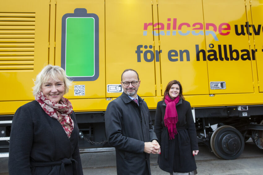 Railcare presenterade världens största batteridrivna underhållsmaskin för järnvägen