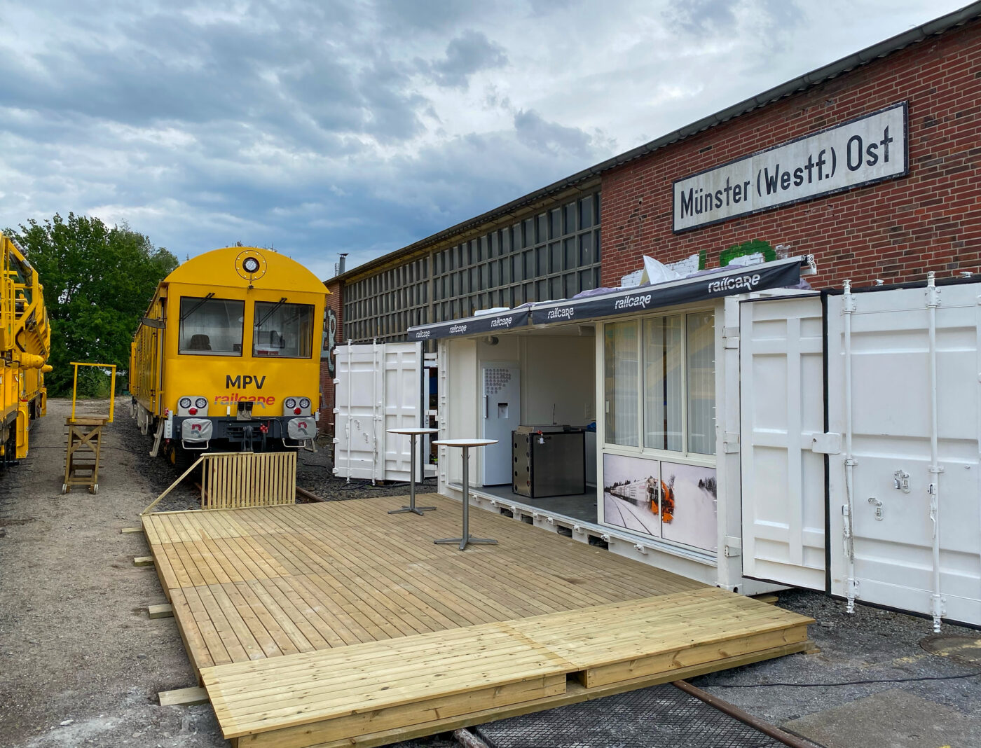 Railcares batteridrivna underhållsmaskin tar plats i Münster